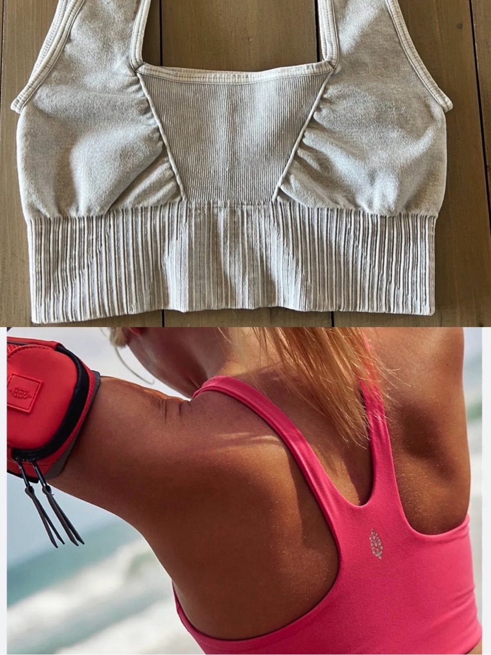 2 Free People Movement Good Karma Sports Bra xs/s and Free People Coral Bra XS